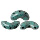 Les perles par Puca® Arcos kralen Opaque green turquoise bronze 63130/15496